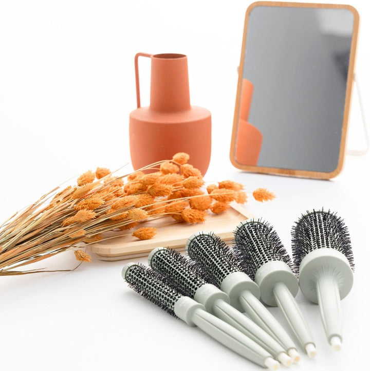 Termix Professional Nature Round Hair Brushes Pack Of 5 (Ø17, Ø23, Ø28, Ø32, Ø43)