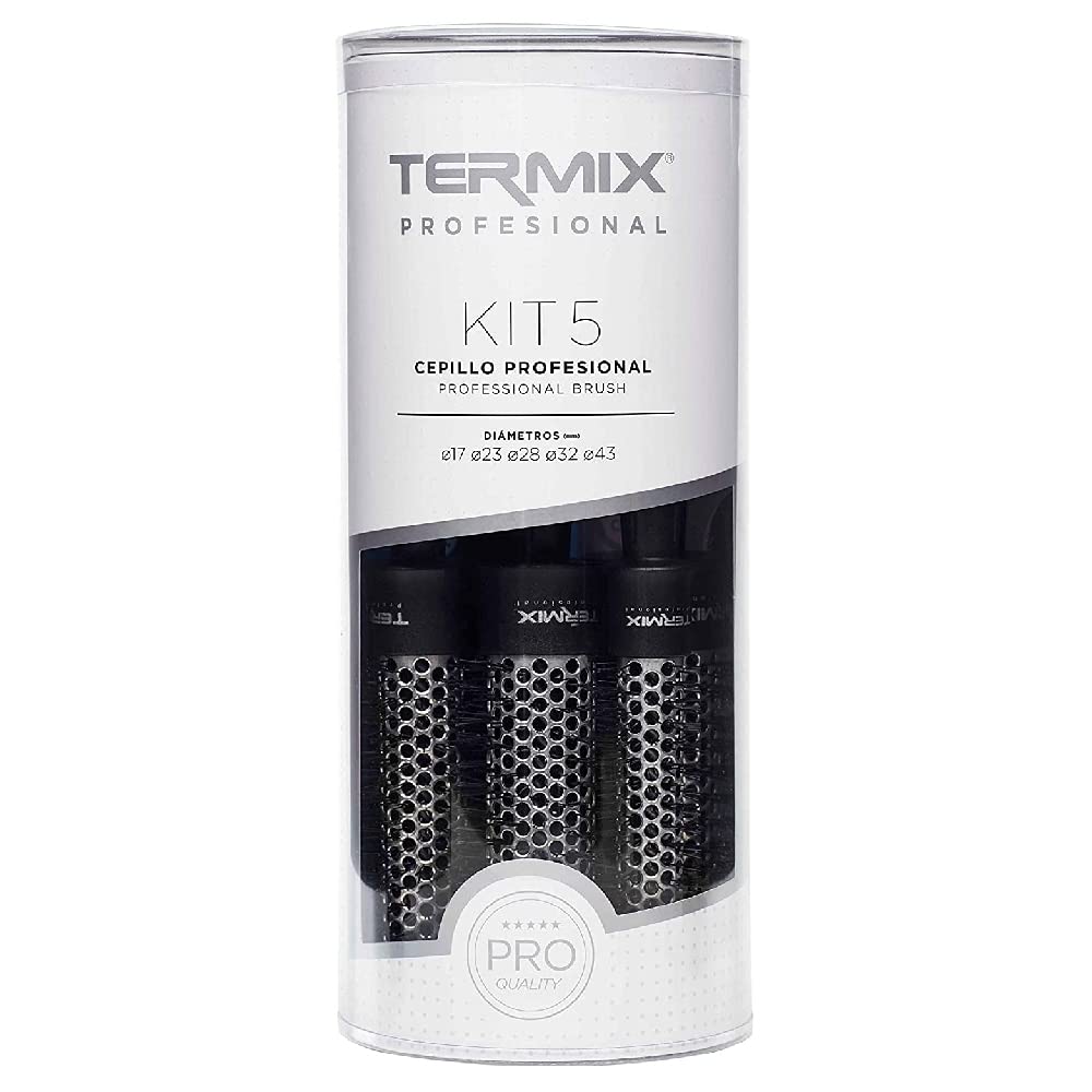Termix Professional Round Hair Brushes Pack of 5