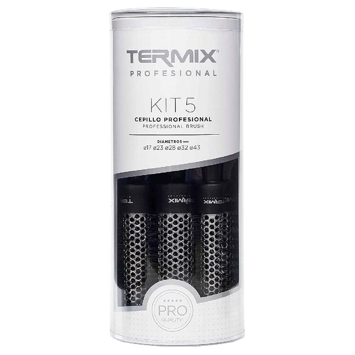 Termix Professional Round Hair Brushes Pack of 5